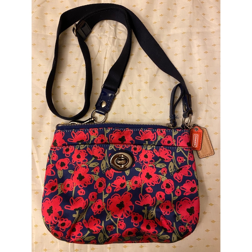 Coach messenger bag with cellphone case